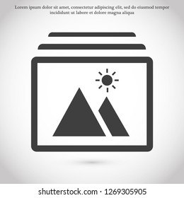 landscape vector icon 10 eps