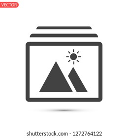 landscape vector icon 10 eps