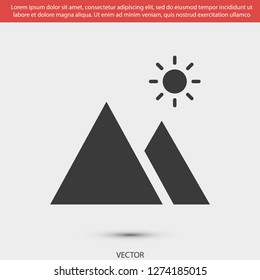 landscape vector icon 10 eps