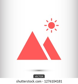 landscape vector icon 10 eps
