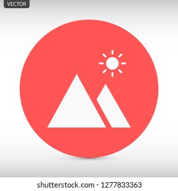 landscape vector icon 10 eps