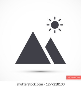 landscape vector icon 10 eps