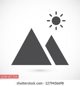 landscape vector icon 10 eps