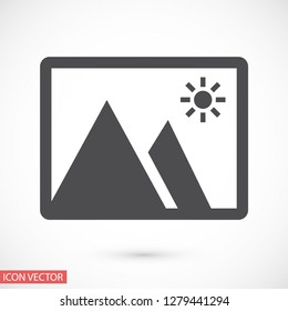 landscape vector icon 10 eps