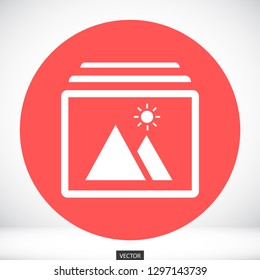 landscape vector icon 10 eps