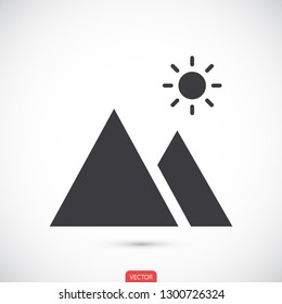 landscape vector icon 10 eps