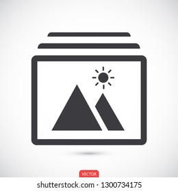 landscape vector icon 10 eps