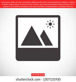 landscape vector icon 10 eps