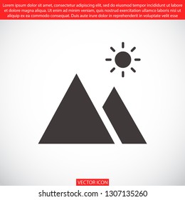 landscape vector icon 10 eps