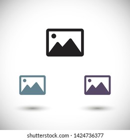 landscape vector icon 10 eps , Lorem ipsum Flat design