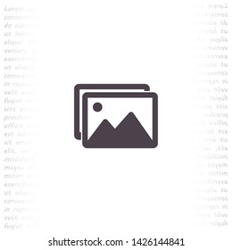 landscape vector icon 10 eps , Lorem ipsum Flat design