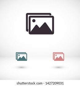 landscape vector icon 10 eps , Lorem ipsum Flat design
