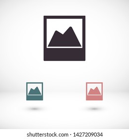 landscape vector icon 10 eps , Lorem ipsum Flat design