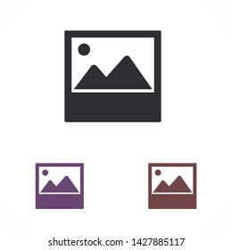 landscape vector icon 10 eps , Lorem ipsum Flat design