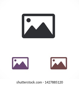 landscape vector icon 10 eps , Lorem ipsum Flat design