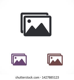 landscape vector icon 10 eps , Lorem ipsum Flat design