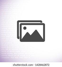 landscape vector icon 10 eps , Lorem ipsum Flat design