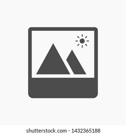 landscape vector icon 10 eps , Lorem ipsum Flat design