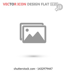 landscape vector icon 10 eps , Lorem ipsum Flat design