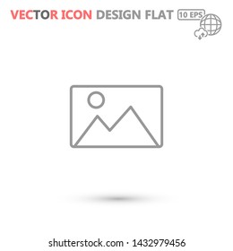 landscape vector icon 10 eps , Lorem ipsum Flat design