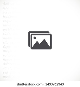 landscape vector icon 10 eps , Lorem ipsum Flat design