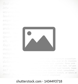 landscape vector icon 10 eps , Lorem ipsum Flat design