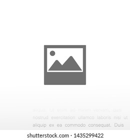 landscape vector icon 10 eps , Lorem ipsum Flat design