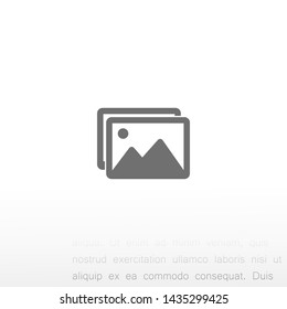 landscape vector icon 10 eps , Lorem ipsum Flat design