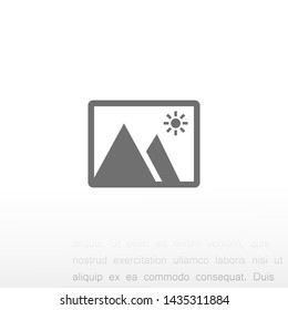 landscape vector icon 10 eps , Lorem ipsum Flat design