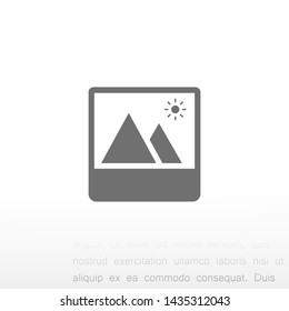 landscape vector icon 10 eps , Lorem ipsum Flat design