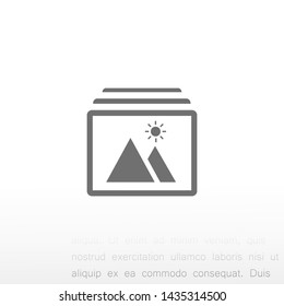 landscape vector icon 10 eps , Lorem ipsum Flat design