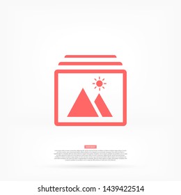 landscape vector icon 10 eps , Lorem ipsum Flat design