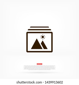 landscape vector icon 10 eps , Lorem ipsum Flat design
