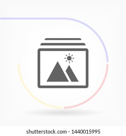 landscape vector icon 10 eps , Lorem ipsum Flat design