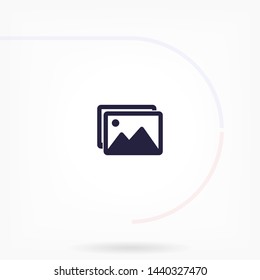 landscape vector icon 10 eps , Lorem ipsum Flat design
