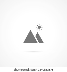 landscape vector icon 10 eps , Lorem ipsum Flat design