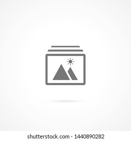 landscape vector icon 10 eps , Lorem ipsum Flat design