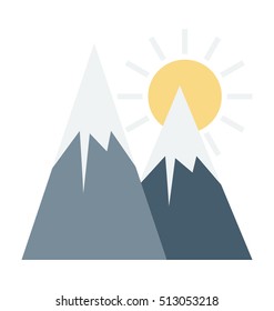 Landscape Vector Icon 