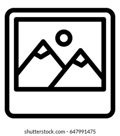 Landscape Vector Icon