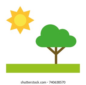 Landscape vector icon