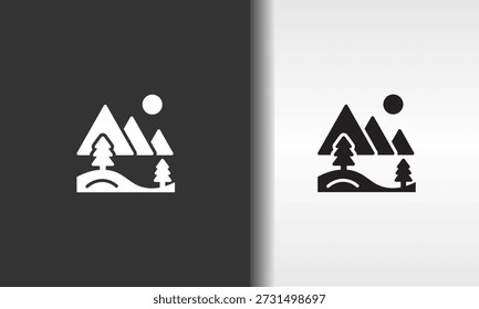 Landscape Vector, Icon Or Logo Sign Isolated Symbol Illustration