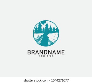 Landscape vector icon on white background. Flat vector mountain icon symbol sign from modern camping collection for mobile concept and web apps design.