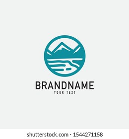 Landscape vector icon on white background. Flat vector mountain icon symbol sign from modern camping collection for mobile concept and web apps design.