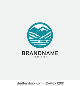 Landscape vector icon on white background. Flat vector mountain icon symbol sign from modern camping collection for mobile concept and web apps design.