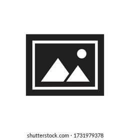Landscape vector icon, simple sign for web site and mobile app.