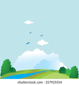 Landscape vector illustration 