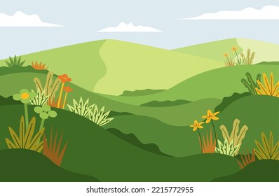 landscape vector wallpaper spring or autumn background