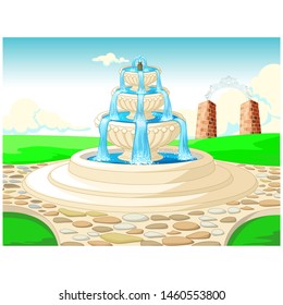 Landscape View Cartoon For Your Design
