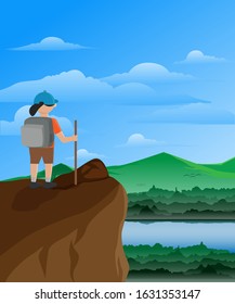landscape view illustration book comic