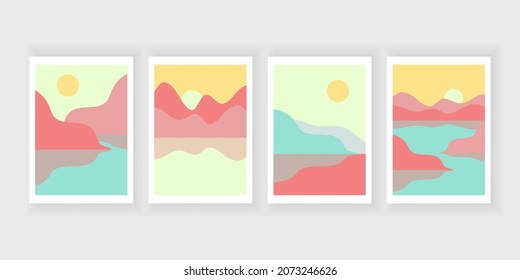 Landscape Wall Arts Vector Decoration